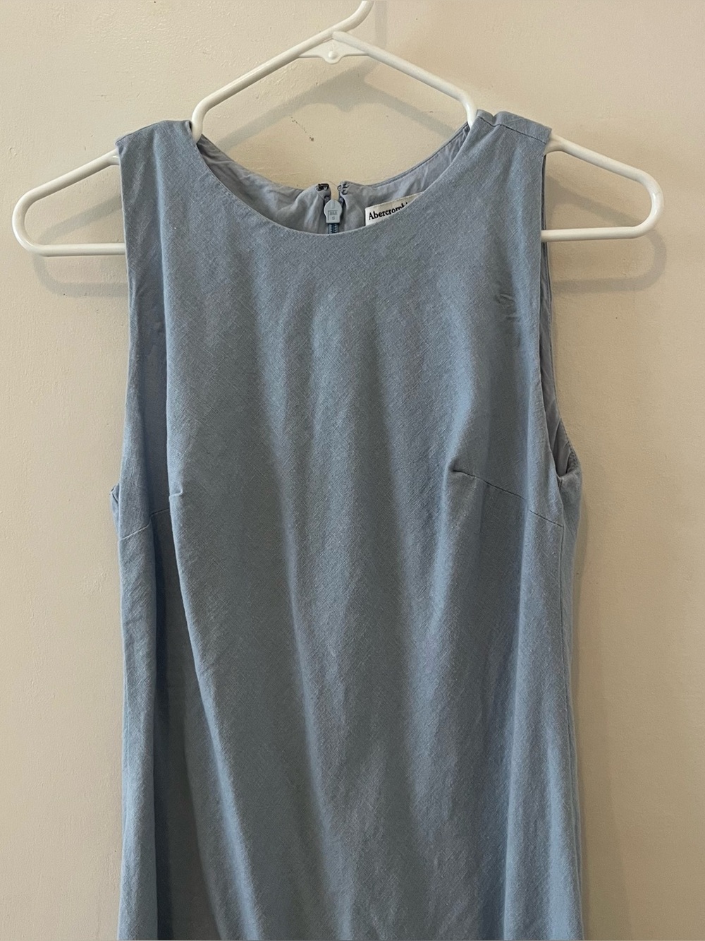 Abercrombie & Fitch | light blue linen blend maxi dress
